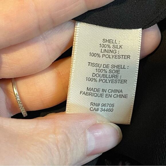 Rebecca Taylor White Noise Purple Black Snap Up Slit Silk A Line Pleat Skirt 0 - Picture 14 of 15